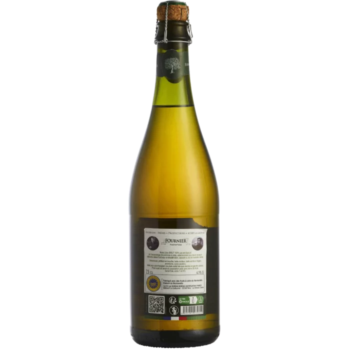 L'étiquette du cidre de Normandie Brut Fournier