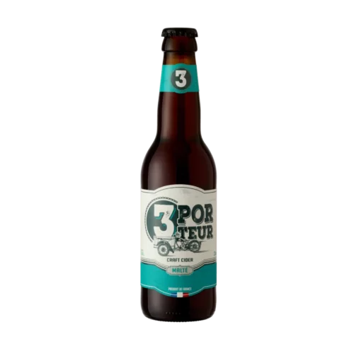 Craft Cider Malté 33cl – 3Porteur (x12)